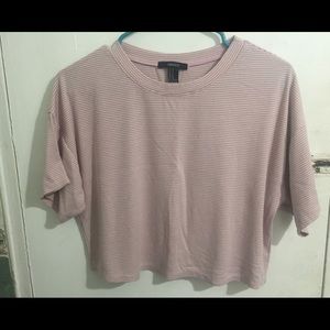 Pastel stripped boxy crop top